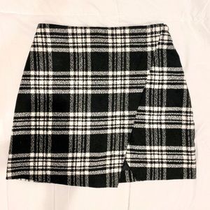 Plaid Mini Skirt🖤🤍